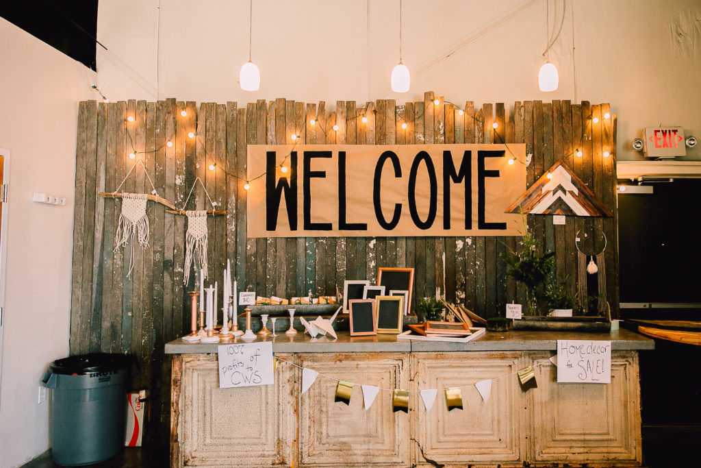 Welcome booth: Craftsboro 2017